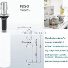 Customized Large Capacity Soap Dispenser 304 Stainless Steel Liquid Sink Soap Dispenser Manufacturer Bathroom Accessories thumbnail-5
