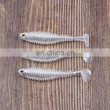 JOHNCOO Vivid Colorful Carp Soft Baits 80mm 110mm Fishing Lure Fishing Worms Red and White thumbnail-2