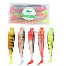 JOHNCOO 115mm 11.4g High Quality 5pcs/box Soft Fishing Lure for Bass