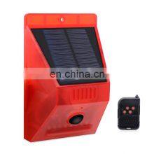 Solar Alarm Lamp Warning Sound 129dB Loud Siren Strobe Farm Orchard Light NEW thumbnail-2