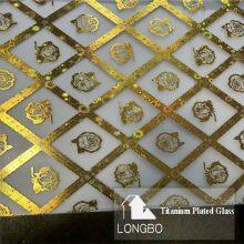 4mm 5mm 6mm Acid Etched Titanium Art Patterned Glass For Decoration Glass thumbnail-3