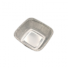 250ml Square Aluminum Foil Container Disposable Food Grade Foil Tray for Baking Roasting Takeaway thumbnail-4