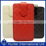 Carbon Fiber XXL Size Universal Leather Pull Up Case