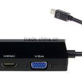 3 in 1 Thunderbolt Mini DisplayPort DP to HDMI DVI Displayport Cable Adapter thumbnail-3