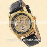 High Quality Automatic Movement Electroplanting Gold Wrist Watch