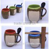 Ceramic Coffee Tea Mug Mugs Cup Cups With Spoon and Handle for Promotional Gifts thumbnail-6
