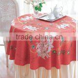 100% Polyester TC CVC WATER RESISTANT Table Cloth for Round Table thumbnail-5