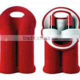 Two Wine Bottle Cooler Holder Neoprene thumbnail-1