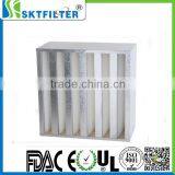 ABS Plastic Frame Air Hepa V Bank Filter