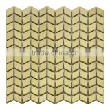 Metal materials yellow metal mosaic tile made in China Foshan
