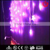 crystal star pink decorative icicle lights