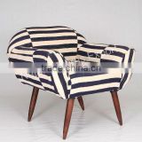 Natural Fibres Black & White Rajwada Chair