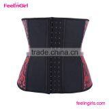 China Floral Printed 9 Steel Boned Waist Trainer thumbnail-3