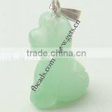 19x13x8mm Green Animal Cats Eye Pendants thumbnail-1