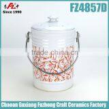 Stoneware Compost Pail,Ceramic Compost Crock thumbnail-4