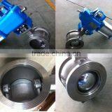 CF8M Stainless Steel Pneumatic Single Acting Segment Regulating Ball Valve