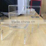 Customized Clear Acrylic Computer Keyboard Stand, Acrylic Computer Table Design thumbnail-3