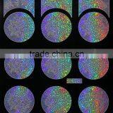 Round Shape Silver Laser Nail Vinyl Stencil thumbnail-3