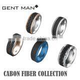 Wholesale New Design Ceramic Solid Carbon Fiber Ring Carbon Filber Ring thumbnail-6
