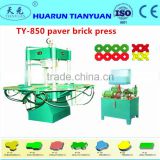 TY-850 manual high pressure hydraulic Interlock concrete paving brick molding machine- Huarun Tianyuan