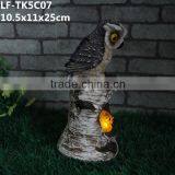 Polyresin Owl Toy Small Solar Led Lights Home Decor thumbnail-2