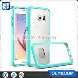 2016 Top Selling Transprant 2 in 1 TPU Bumper + Hard Plastic Hybrid Back Cover Acrylic Case For Samsung Galaxy S7 thumbnail-2