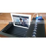 steel desktop tablet USB storage and charging locker
