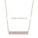 Factory wholesale price women fashion gold necklace designs in 3 grams