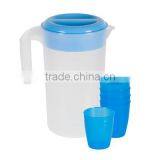 Felton 2.3 Litre Plastic Jug With 5pcs Cup