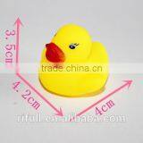 Custom 100% Food Grade Silicone Duck Bath Toy With Squeaker