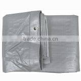 200 Gram High Quality Silver Color PE Tarpaulin With Aluminum Eyelets thumbnail-3