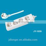 Hot Sale High Quality 4 Way Extension French Socket W/o Switch Power Strip CE 16A 220V China Socket