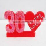 Wholesale 30TH BIRTHDAY CANDLE - RED Party Cake Candles
