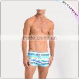 Plain Bule Custom Swimming Trunks thumbnail-1