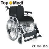 Drum brake spring anti-tipper system aluminum frame OEM foshan wheelchair