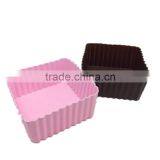 Silicone Mini Square Reusable Cupcake and Muffin Baking Cup thumbnail-2