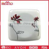 Custom Flower Print Square Snake Melamine Plate thumbnail-2