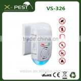 visson X-pest VS-326 dual sonic pest repeller with ce and rohs battery powered mouse repellent