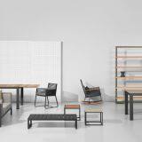 Outdoor Furniture Chair 1: Aluminum Frame+rope Weave+Taiwan Olifen 5cm Cushion+pillow+teak Wood Armrest thumbnail-3