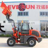 2 Ton Everun Brand Compact Wooden Forks Wheel Loader With CE And TUV Approved thumbnail-2