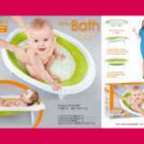 HS Group HaS Ha\'S toys plastic fold bath tub for baby infant