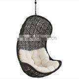 Baby Wrought Iron Wicker Hanging Outdoor Swing Chair thumbnail-3