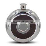 Stainless Steel Hip Flasks Laser Welding Mirror Flask With Cup 5oz thumbnail-1