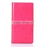 Manufacturer Cheap Mobile Phone Leather Flip Phone Case for Sony Z3 Leather Flip Back Case thumbnail-1