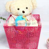 New Design Red Metal Engraving Storage Basket thumbnail-1