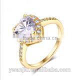 Wholesale Stock Small Order Fashion Women Heart-shaped Rings thumbnail-1