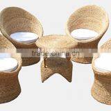 Polly Rattan Round Stools and Table thumbnail-4