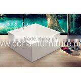 Europen Style Square Shape Solid Surface Bathtub thumbnail-2
