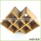 New Design Funny Wine Bottle Holder in Bamboo Homex-BSCI thumbnail-2