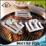 3-Piece BBQ Tool Cast Iron Grill Press,Stainless Steel Meat Press thumbnail-1
